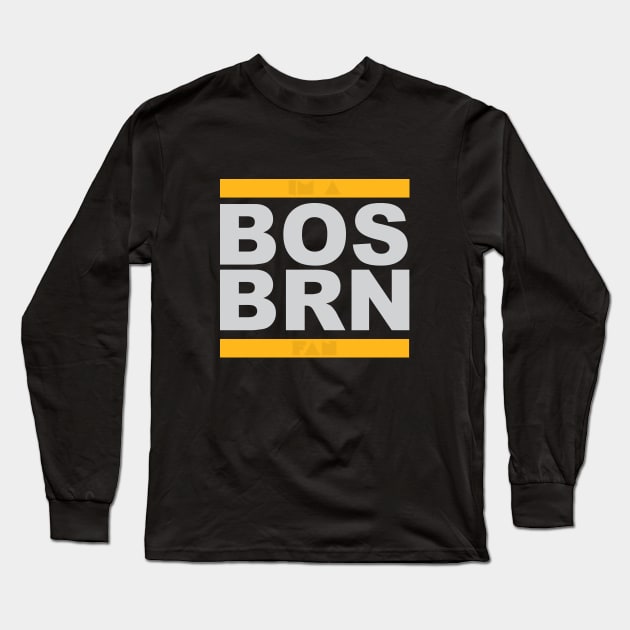 Boston Hockey Fan | BOS BRN Long Sleeve T-Shirt by moose_cooletti